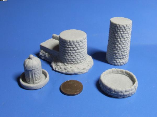 Mole - Endpiece with light house, left