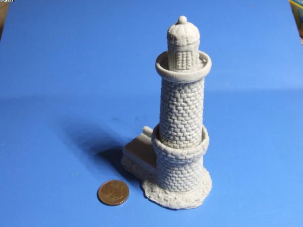Mole - Endpiece with light house, left