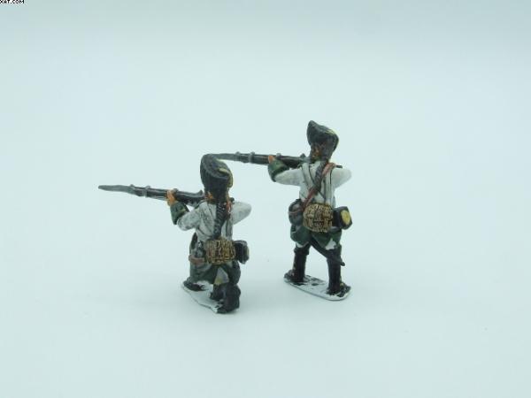 Austrian grenadiers, 7 years war - firing