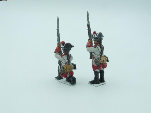 Österreichische Musketiere, 7 jähriger Krieg - Gewehr bereit