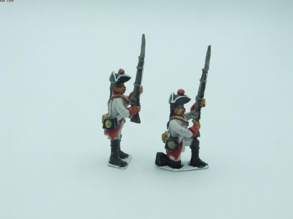 Österreichische Musketiere, 7 jähriger Krieg - Gewehr bereit