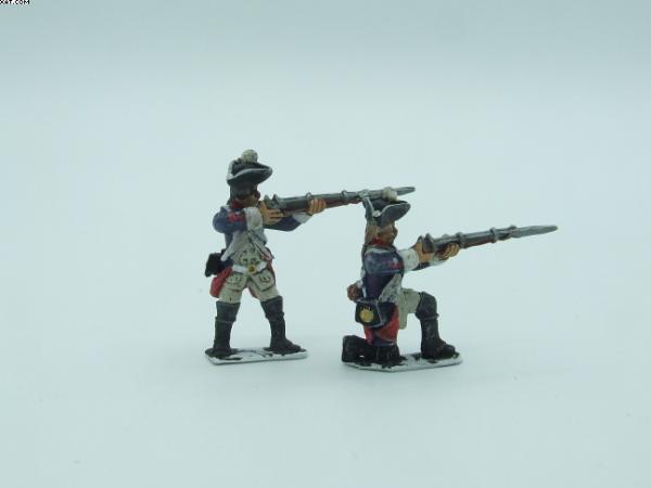 Preußen, Musketiere, 7 jähriger Krieg - Feuernd