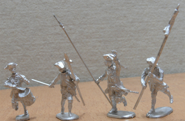 Prussian infantry Multipose figures set 3 (Command)