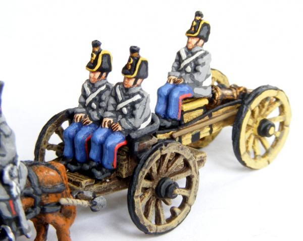 Österreichische Artilerie sitzend für Protze
