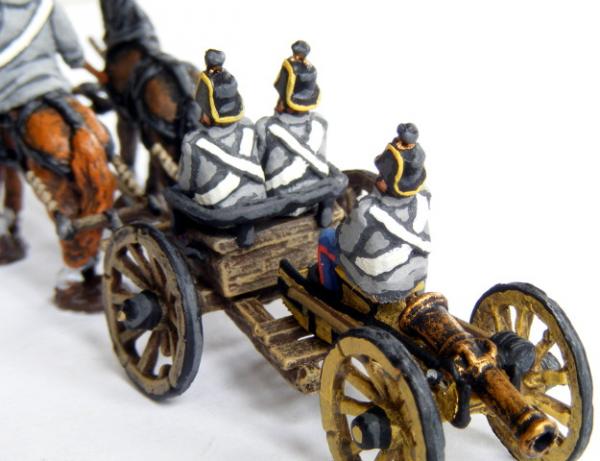 Österreichische Artilerie sitzend für Protze