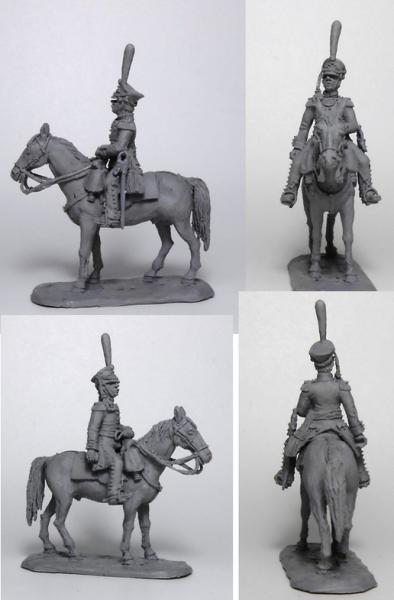 Russischer Infanterieoffizier zu Pferd 1812-14