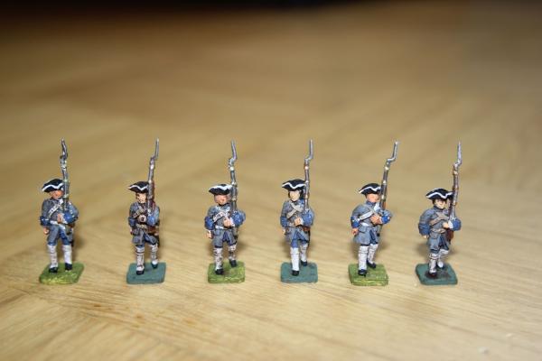 Woodensfeld Französische Infanterie marschierend Set 2