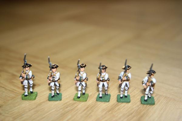 Woodensfeld Französische Infanterie marschierend Set 3