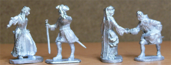 Civilians from the Rococo-period, 18th century