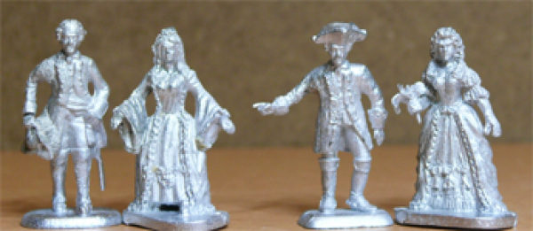 Civilians from the Rococo-period, 18th century