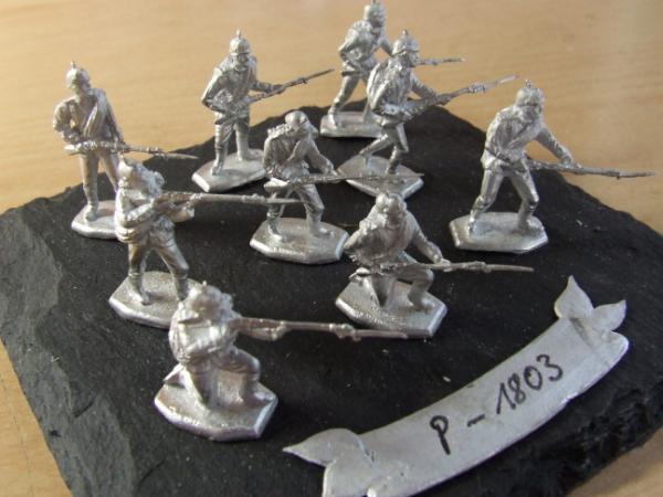 Prussian infantry fighting