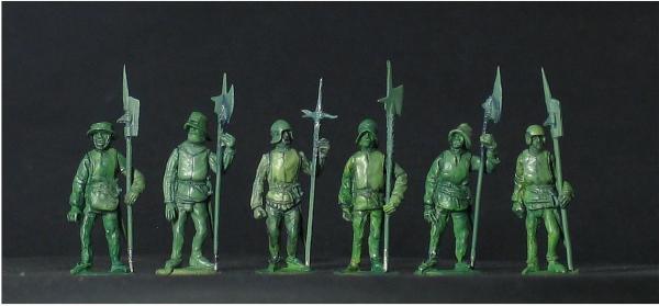 Pikemen, late 15th century waiting - Set 2