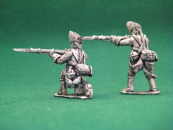 Austrian grenadiers, 7 years war - firing