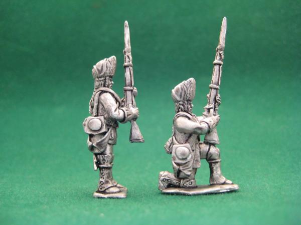 Austrian grenadiers, 7 years war - at ready