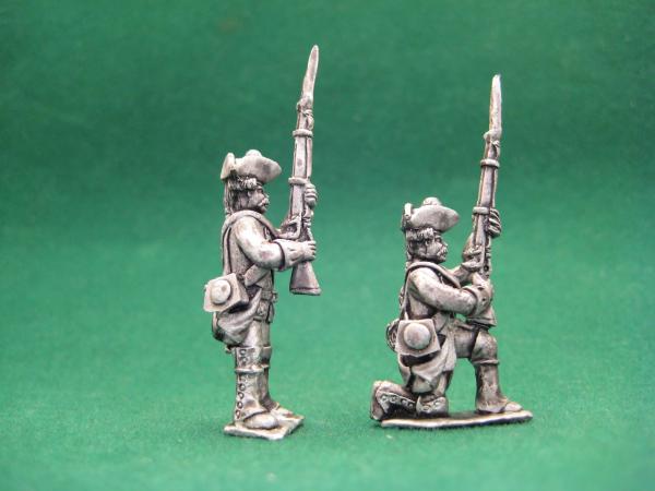 Österreichische Musketiere, 7 jähriger Krieg - Gewehr bereit