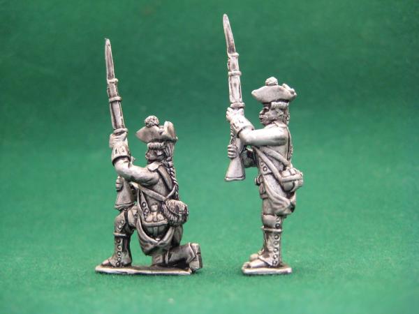 Österreichische Musketiere, 7 jähriger Krieg - Gewehr bereit