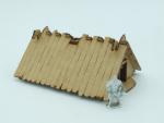 Whole roof house, long, 20mm/1:72 - Lasercut