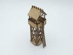 Palisadenwall Turm, 28mm/1:56 - Lasercut