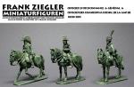 General on horseback with aides - 1:72/20mm