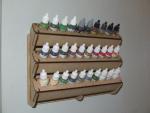 Wall mount for 30 paints - for example Vallejo, Andrea or Army Painter