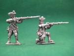 Austrian musketeers, 7 years war - firing
